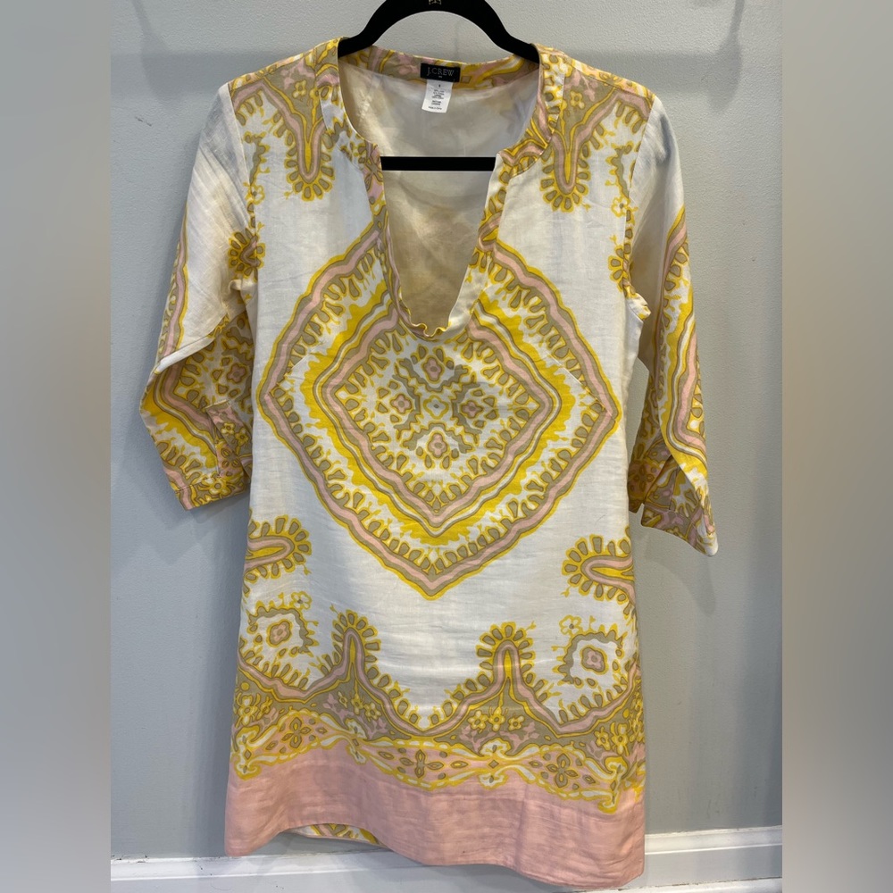 J.Crew Size 0 Linen Tunic Dress